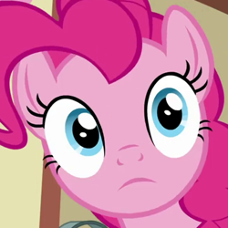 Size: 420x420 | Tagged: safe, screencap, character:pinkie pie, species:earth pony, species:pony, episode:secrets and pies, g4, my little pony: friendship is magic, cropped, female, solo