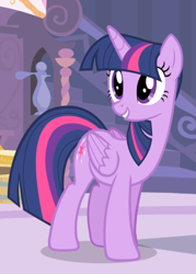 Size: 667x930 | Tagged: safe, screencap, character:twilight sparkle, character:twilight sparkle (alicorn), species:alicorn, species:pony, episode:simple ways, g4, my little pony: friendship is magic, cropped, smiling, solo