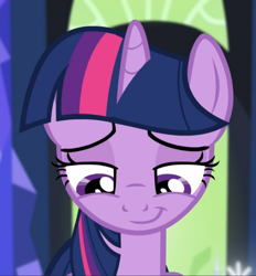Size: 871x938 | Tagged: safe, screencap, character:twilight sparkle, character:twilight sparkle (alicorn), species:alicorn, species:pony, episode:made in manehattan, g4, my little pony: friendship is magic, close-up, cropped, disappointed, lidded eyes, solo