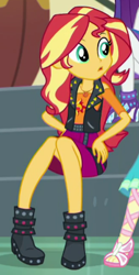 Size: 218x430 | Tagged: safe, screencap, character:fluttershy, character:rarity, character:sunset shimmer, episode:overpowered, g4, my little pony:equestria girls, cropped