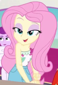 Size: 196x287 | Tagged: safe, screencap, character:fluttershy, equestria girls:spring breakdown, g4, my little pony:equestria girls, animated, gif, lidded eyes, reversed, solo focus, stupid sexy fluttershy