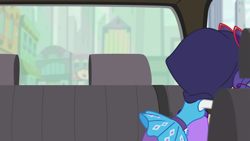 Size: 1920x1080 | Tagged: safe, screencap, character:rarity, episode:fomo, g4, my little pony:equestria girls, solo, spying, taxi