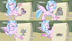 Size: 2672x1532 | Tagged: safe, edit, edited screencap, screencap, character:silverstream, character:tree of harmony, character:treelight sparkle, character:twilight sparkle, species:hippogriff, species:pony, episode:uprooted, g4, my little pony: friendship is magic, comic, discovery family logo, exploitable meme, female, mare, meme, meme origin, school of friendship, screencap comic, silverstream's plan, tree of harmony, treelight sparkle