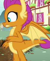 Size: 584x718 | Tagged: safe, screencap, character:smolder, species:dragon, episode:father knows beast, g4, my little pony: friendship is magic, cropped, dragoness, female, solo