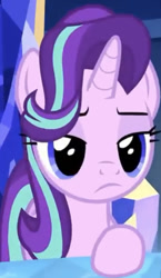 Size: 471x814 | Tagged: safe, screencap, character:starlight glimmer, species:pony, species:unicorn, episode:the parent map, g4, starlight is not amused, unamused