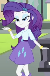 Size: 415x630 | Tagged: safe, screencap, character:rarity, episode:player piano, equestria girls:rainbow rocks, g4, my little pony:equestria girls, belt, clothing, cute, fabulous, flirting, grand piano, hips, lidded eyes, raribetes, sexy, skirt, smiling