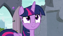 Size: 1920x1080 | Tagged: safe, screencap, character:twilight sparkle, character:twilight sparkle (alicorn), species:alicorn, species:pony, episode:uprooted, g4, my little pony: friendship is magic, cute, smiling, solo