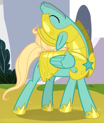 Size: 760x900 | Tagged: safe, screencap, character:zephyr breeze, species:pegasus, species:pony, episode:sparkle's seven, g4, my little pony: friendship is magic, cropped, eyes closed, fabulous, hoof shoes, long neck, majestic, majestic as fuck, male, man bun, neck, neck stretching, royal guard, royal guard armor, royal guard zephyr breeze, stallion, strut, strutting, stupid sexy zephyr breeze, updo
