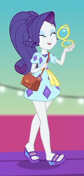 Size: 2100x4373 | Tagged: safe, screencap, character:rarity, equestria girls:spring breakdown, g4, my little pony:equestria girls, cropped, eyes closed, feet, legs, sandals, solo, thick legs