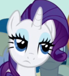 Size: 141x155 | Tagged: safe, screencap, character:rarity, species:pony, background pony, cropped, picture for breezies, rarity is not amused, solo focus, unamused