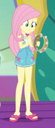 Size: 2100x4884 | Tagged: safe, screencap, character:fluttershy, equestria girls:spring breakdown, g4, my little pony:equestria girls, cropped, feet, legs, musical instrument, sandals, tambourine