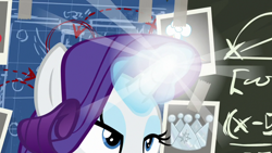 Size: 1920x1080 | Tagged: safe, screencap, character:rarity, species:pony, species:unicorn, episode:sparkle's seven, g4, my little pony: friendship is magic, female, glowing horn, horn, mare, solo