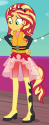 Size: 345x879 | Tagged: safe, screencap, character:sunset shimmer, equestria girls:spring breakdown, g4, my little pony:equestria girls, cropped, ponied up, solo