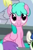 Size: 128x196 | Tagged: safe, screencap, character:cherry cream, character:derpy hooves, character:sundown skies, species:pegasus, species:pony, episode:newbie dash, g4, my little pony: friendship is magic, background pony, cropped, female, mare, sitting, solo focus