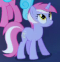 Size: 118x122 | Tagged: safe, screencap, species:earth pony, species:pony, species:unicorn, episode:do princesses dream of magic sheep?, cropped, female, lavender melody, mare, nachtmusik, picture for breezies, solo focus