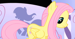 Size: 1310x686 | Tagged: safe, screencap, character:fluttershy, species:pegasus, species:pony, episode:green isn't your color, g4, my little pony: friendship is magic, cropped, female, mare, solo