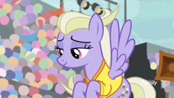Size: 1280x720 | Tagged: safe, screencap, character:sweet buzz, species:pegasus, species:pony, episode:common ground, g4, my little pony: friendship is magic, background pony, female, las pegasus resident, mare, solo