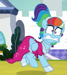 Size: 453x503 | Tagged: safe, screencap, character:rainbow dash, species:pegasus, species:pony, episode:sparkle's seven, g4, my little pony: friendship is magic, cropped, female, mare, megaradash, rainbow dash always dresses in style, rainbow dash is best facemaker, solo