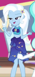 Size: 147x321 | Tagged: safe, screencap, character:paisley, character:trixie, episode:i'm on a yacht, g4, my little pony:equestria girls, animated, bikini, bikini babe, bikini top, clothing, cute, dancing, diatrixes, gif, midriff, offscreen character, perfect loop, swimsuit, valhallen