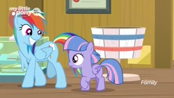 Size: 1280x720 | Tagged: safe, screencap, character:rainbow dash, character:wind sprint, species:pony, episode:common ground, g4, my little pony: friendship is magic, auntie dashie