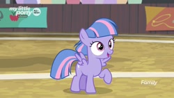 Size: 1280x720 | Tagged: safe, screencap, character:wind sprint, species:pony, episode:common ground, g4, my little pony: friendship is magic, raised hoof, solo