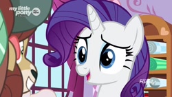 Size: 1280x720 | Tagged: safe, screencap, character:rarity, character:yona, species:pony, species:yak, episode:she's all yak, g4, my little pony: friendship is magic, cute, raribetes