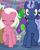 Size: 844x1050 | Tagged: safe, screencap, character:fuchsia frost, character:midnight snack, character:november rain, character:spike, character:strawberry scoop, species:dragon, species:earth pony, species:pony, species:unicorn, episode:she's all yak, g4, my little pony: friendship is magic, 2 handfuls of dat ass, :o, background pony, butt touch, clever musings, cropped, dj scales and tail, eyes closed, female, friendship student, frown, hand on butt, male, mare, open mouth, raised hoof, shrunken pupils, stallion, surprised, wide eyes, winged spike