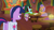 Size: 1920x1080 | Tagged: safe, screencap, character:pretzel twist, character:say cheese, character:spike, character:twilight sparkle, character:twilight sparkle (alicorn), species:alicorn, species:dragon, species:pony, species:unicorn, episode:the point of no return, g4, my little pony: friendship is magic, background pony, female, male, mare, notepad, quill, restaurant, saddle bag, table, the tasty treat, winged spike