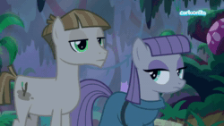 Size: 1920x1080 | Tagged: safe, screencap, character:maud pie, character:mudbriar, species:pony, ship:maudbriar, episode:student counsel, animated, cartoonito logo, female, jerry maguire, male, shipping, sound, straight, webm