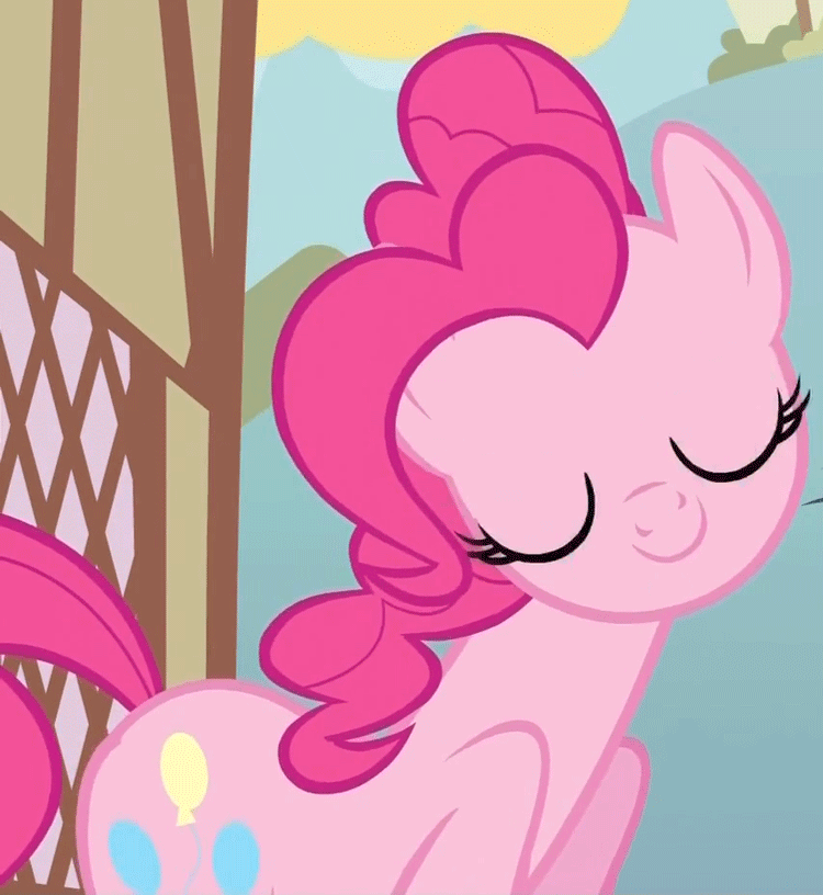 Size: 750x816 | Tagged: safe, screencap, character:pinkie pie, episode:a friend in deed, g4, my little pony: friendship is magic, animated, bedroom eyes, blinking, cropped, eye flutter, loop, solo