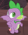 Size: 670x848 | Tagged: safe, screencap, character:spike, species:dragon, episode:sweet and smoky, g4, my little pony: friendship is magic, blanket, cropped, male, misleading thumbnail, solo, spread wings, winged spike, wings