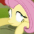 Size: 50x50 | Tagged: safe, screencap, character:fluttershy, species:pony, episode:putting your hoof down, g4, my little pony: friendship is magic, animated, derp, dizzy, doormat, gif, gif for breezies, hoof twitch, picture for breezies, spinning eyes