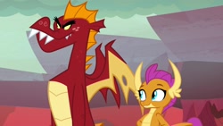 Size: 1920x1080 | Tagged: safe, screencap, character:garble, character:smolder, species:dragon, episode:sweet and smoky, g4, my little pony: friendship is magic