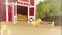 Size: 1920x1080 | Tagged: safe, screencap, character:apple bloom, character:applejack, character:big mcintosh, character:bright mac, character:granny smith, character:pear butter, species:earth pony, species:pony, episode:going to seed, g4, my little pony: friendship is magic, animated, apple, apple family, apple farm, apple tree, baby, baby pony, barn, barrel, basket, cart, clothing, colt, cute, female, filly, flashback, food, freckles, hat, jackabetes, macabetes, male, no sound, running, tree, webm
