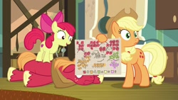 Size: 1920x1080 | Tagged: safe, screencap, character:apple bloom, character:applejack, character:big mcintosh, species:pony, episode:going to seed, g4, my little pony: friendship is magic, map