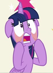 Size: 452x614 | Tagged: safe, screencap, character:twilight sparkle, character:twilight sparkle (alicorn), species:alicorn, species:pony, episode:the beginning of the end, g4, my little pony: friendship is magic, cropped, female, mare, solo, twilighting, wings