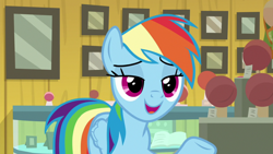 Size: 1920x1080 | Tagged: safe, screencap, character:rainbow dash, species:pegasus, species:pony, episode:common ground, g4, my little pony: friendship is magic, solo