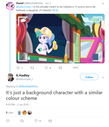 Size: 774x902 | Tagged: safe, screencap, character:princess cadance, episode:five lines you need to stand in, g4, my little pony:equestria girls, background human, camera shot, female, katrina hadley, meta, not celestia, offscreen character, rose heart, summer solstice (character), twitter