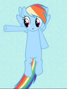 Size: 139x184 | Tagged: safe, screencap, character:rainbow dash, species:pegasus, species:pony, episode:the mysterious mare do well, g4, my little pony: friendship is magic, animated, cropped, dancing, female, gif, gif for breezies, mare, picture for breezies, solo