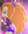 Size: 529x623 | Tagged: safe, screencap, character:adagio dazzle, episode:find the magic, g4, my little pony:equestria girls, adoragio, alternate clothes, beautiful, big hair, clothing, cropped, curly hair, cute, eyes closed, female, hairband, hands together, jacket, leather jacket, neon, shorts, singing, solo, spiked wristband, waist belt, wristband