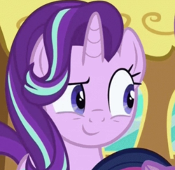 Size: 540x527 | Tagged: safe, screencap, character:starlight glimmer, character:twilight sparkle, character:twilight sparkle (alicorn), species:alicorn, species:pony, episode:the crystalling, g4, my little pony: friendship is magic, cropped, friendship express