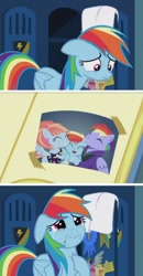 Size: 848x1625 | Tagged: safe, edit, edited screencap, screencap, character:bow hothoof, character:rainbow dash, character:windy whistles, species:pony, episode:parental glideance, g4, my little pony: friendship is magic, comic, crying, sad, screencap comic