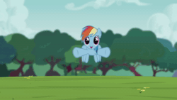 Size: 1920x1080 | Tagged: safe, screencap, character:rainbow dash, species:pegasus, species:pony, animated, cropped, cute, dashabetes, female, flying, flying towards you, foal house, mare, no sound, official content, solo, tree, webm