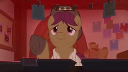 Size: 1920x1080 | Tagged: safe, screencap, character:snap shutter, species:earth pony, species:pony, episode:the last crusade, g4, my little pony: friendship is magic, dark room, male, photo, solo, stallion