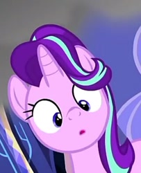 Size: 320x395 | Tagged: safe, screencap, character:starlight glimmer, species:pony, episode:every little thing she does, g4, my little pony: friendship is magic, cropped, cute, solo