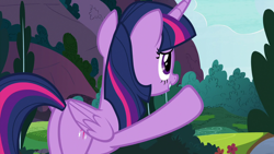 Size: 1280x720 | Tagged: safe, screencap, character:twilight sparkle, character:twilight sparkle (alicorn), species:alicorn, species:pony, episode:between dark and dawn, g4, my little pony: friendship is magic, butt, female, plot, solo