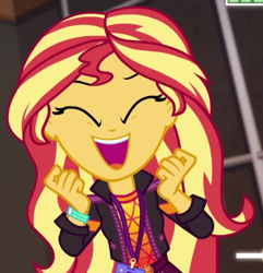 Size: 592x615 | Tagged: safe, screencap, character:sunset shimmer, episode:how to backstage, g4, my little pony:equestria girls, cropped, cute, shimmerbetes, solo