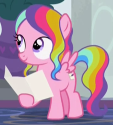 Size: 370x410 | Tagged: safe, screencap, character:rainbow harmony, species:pegasus, species:pony, episode:school raze, g4, my little pony: friendship is magic, cropped, solo
