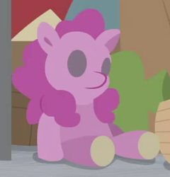 Size: 270x281 | Tagged: safe, screencap, character:pinkie pie, species:pony, episode:the last laugh, g4, my little pony: friendship is magic, cropped, implied pinkie pie, plushie