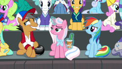 Size: 1920x1080 | Tagged: safe, screencap, character:clear sky, character:quibble pants, character:rainbow dash, species:pony, episode:common ground, g4, my little pony: friendship is magic